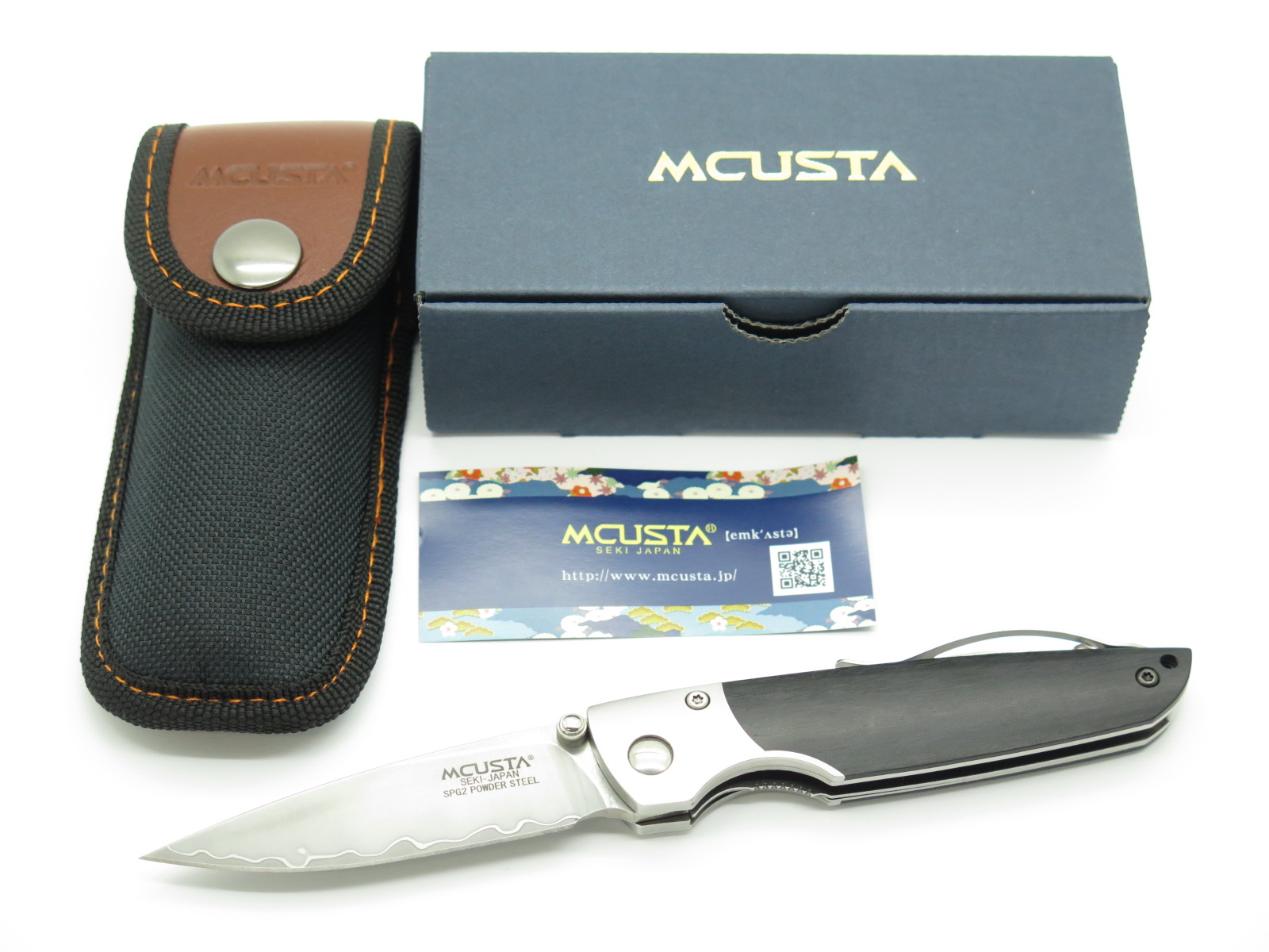 sabataka  Mcusta Seki Japan MC-0144 Tiana SPG2 Ebony Wood Folding
