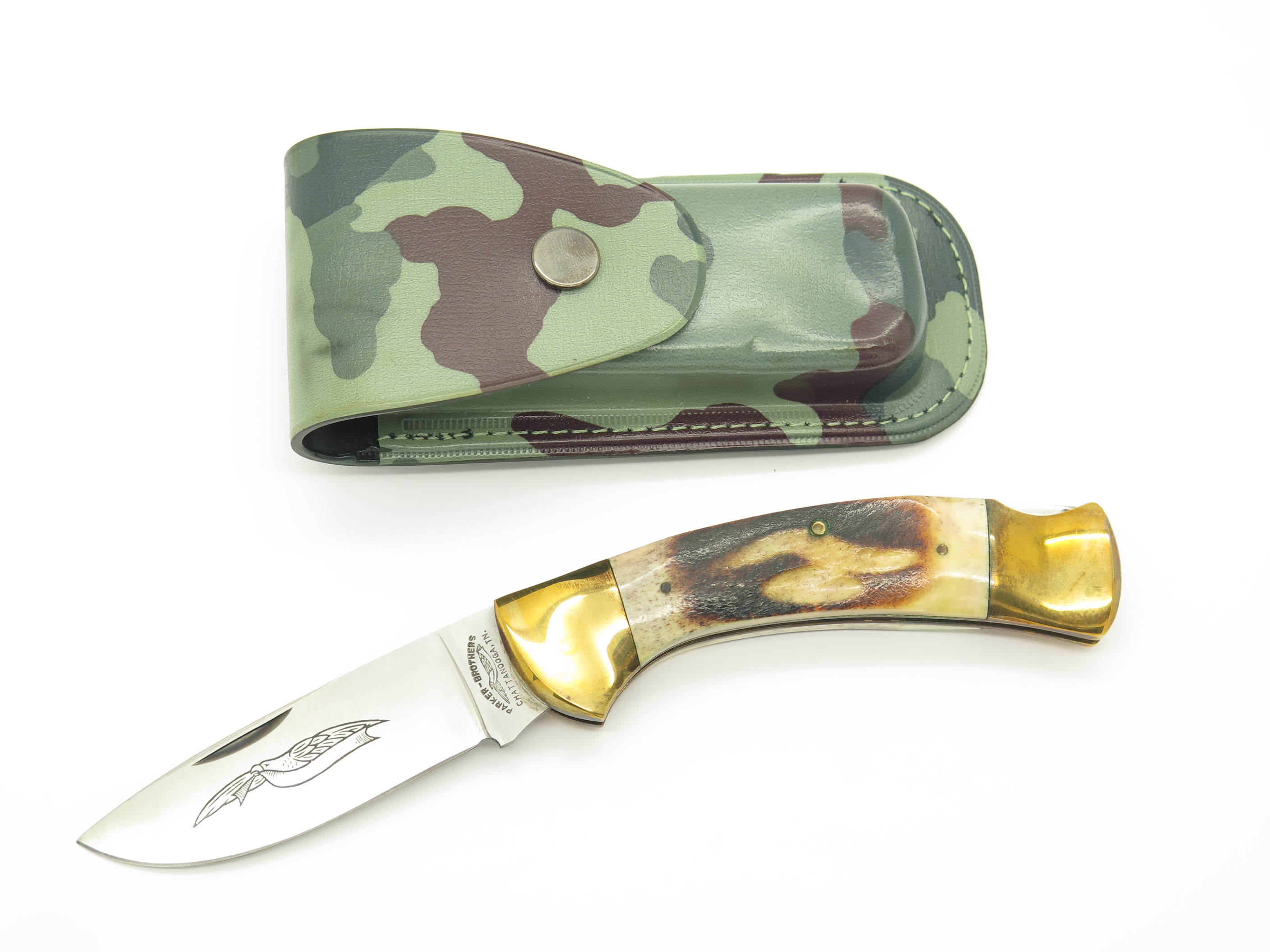 Vtg 1978-82 Parker Brothers Imai K-115 Seki Japan Stag Folding