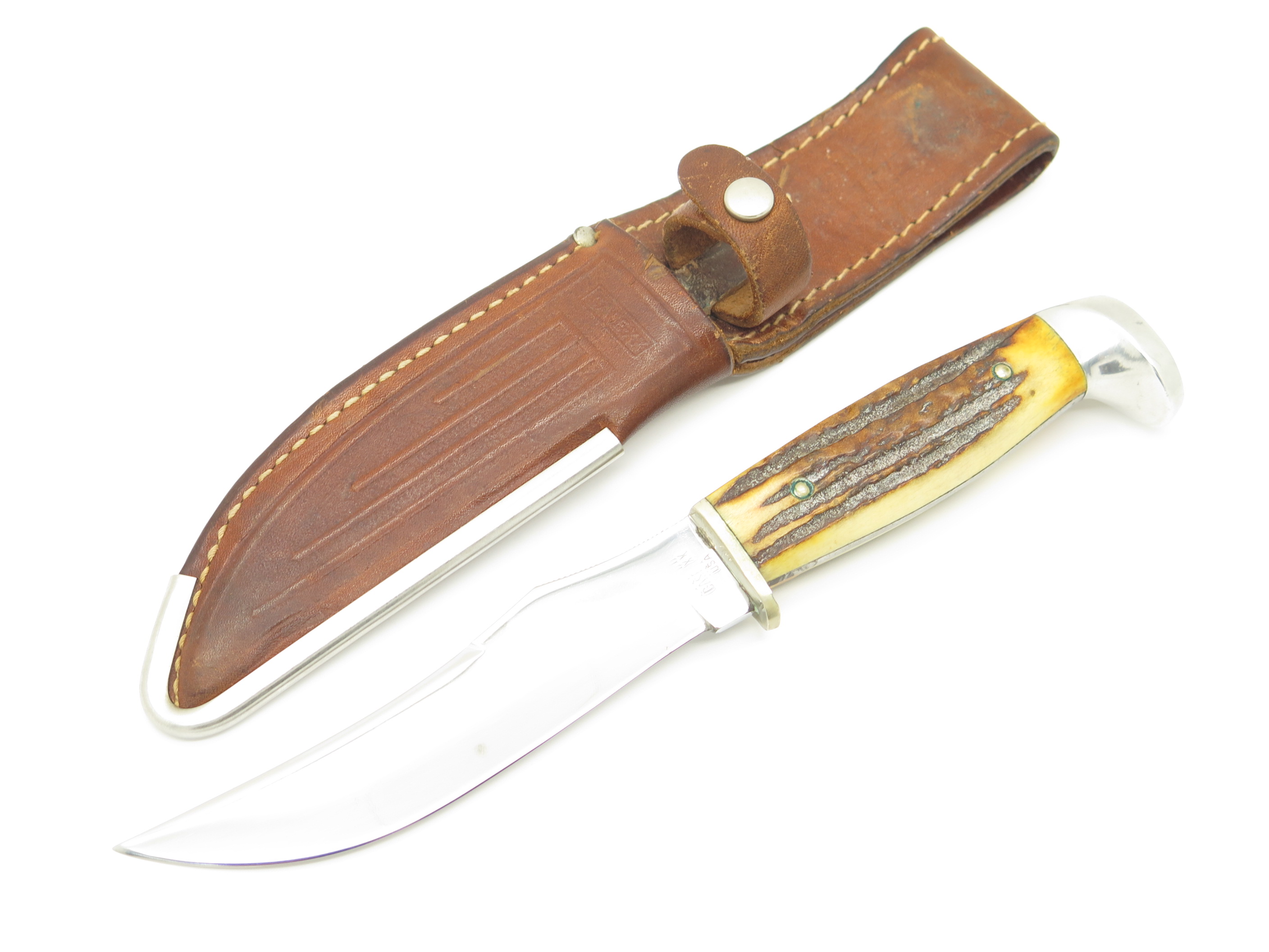 VINTAGE ナイフ CASE STAG HUNTER 523 4119ナイフ収集 - 調理器具GARBER