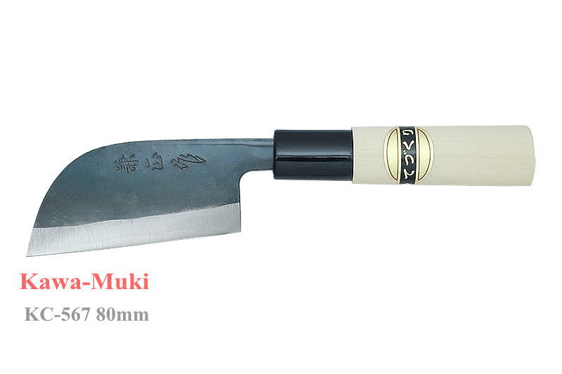 Kanetsune Seki Japan KC-567 Kawa-Muki White Steel #3 80mm Kitchen