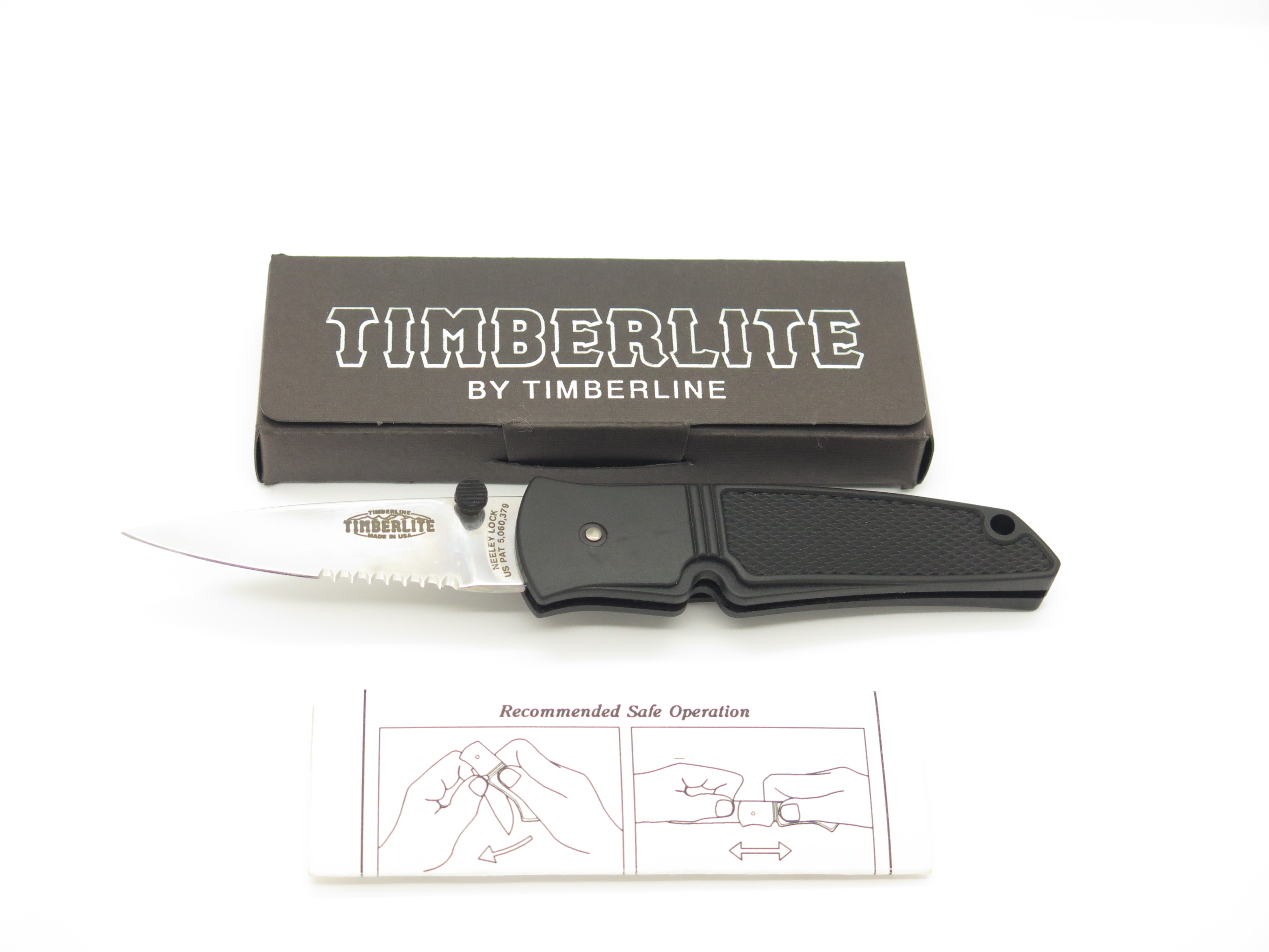 Vintage 1990s Timberline USA Timberlite Neeley Lock Folding Pocket