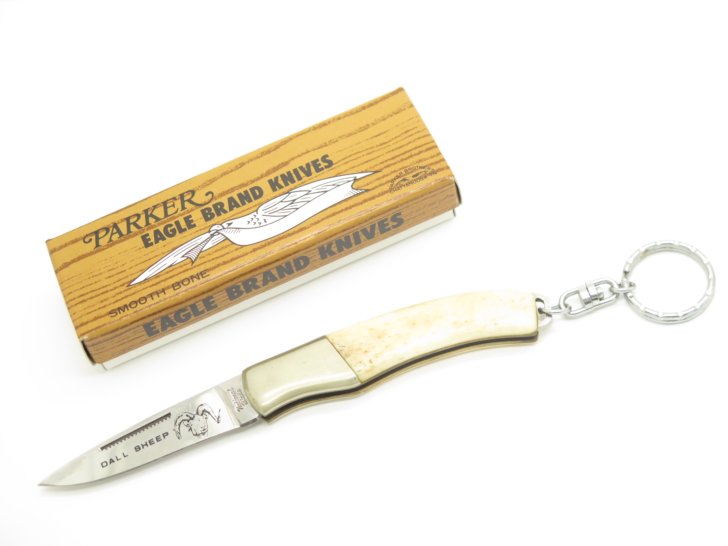 フォーク&ナイフ♡ヴィンテージ♡クリーム色 Vtg 80s National Blade Parker Imai Seki Japan Dall Sheep Folding