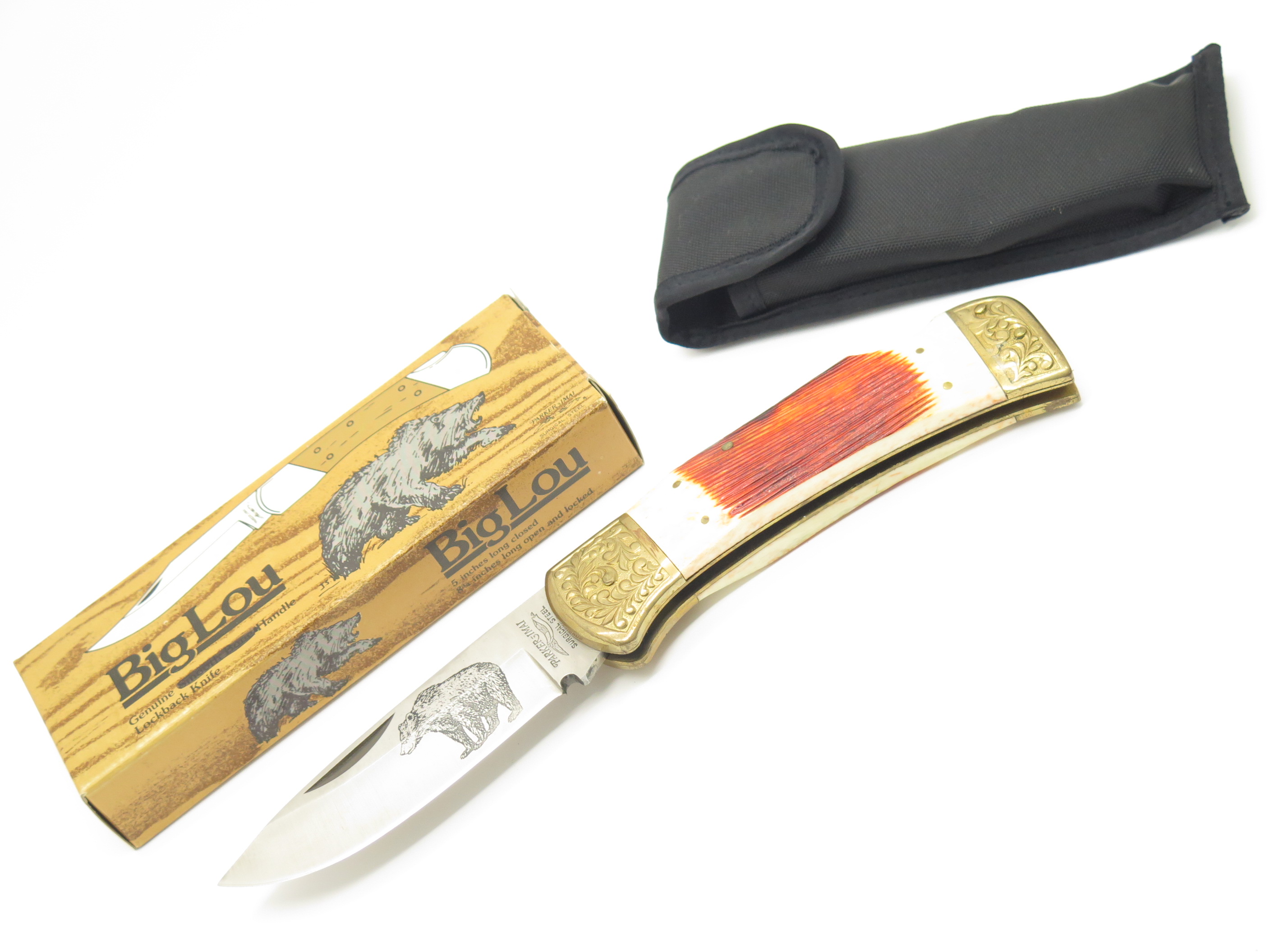 Vintage 80s Parker Imai Seki Japan K539-B Jigged Bone 4.87