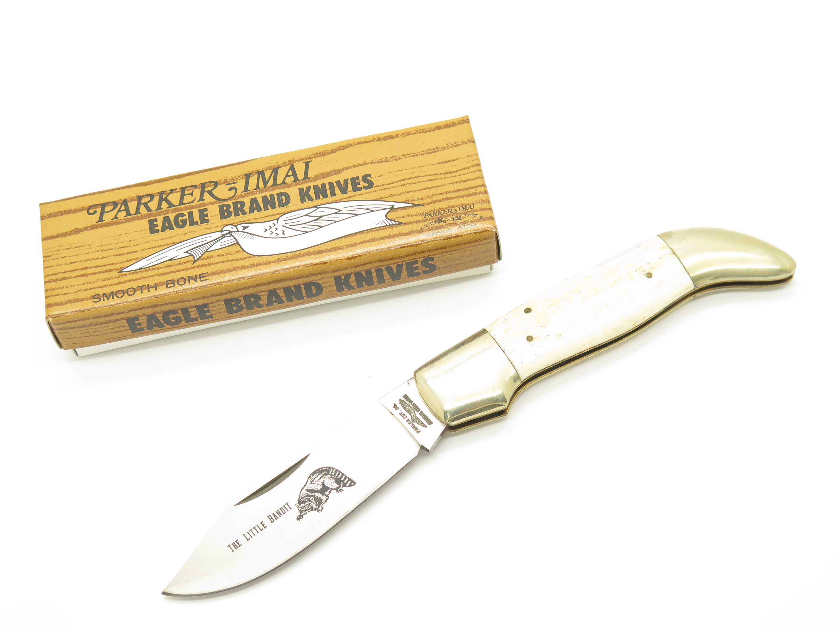 Vintage 80s Parker Imai Seki Japan Bone Little Bandit Folding 4.5 