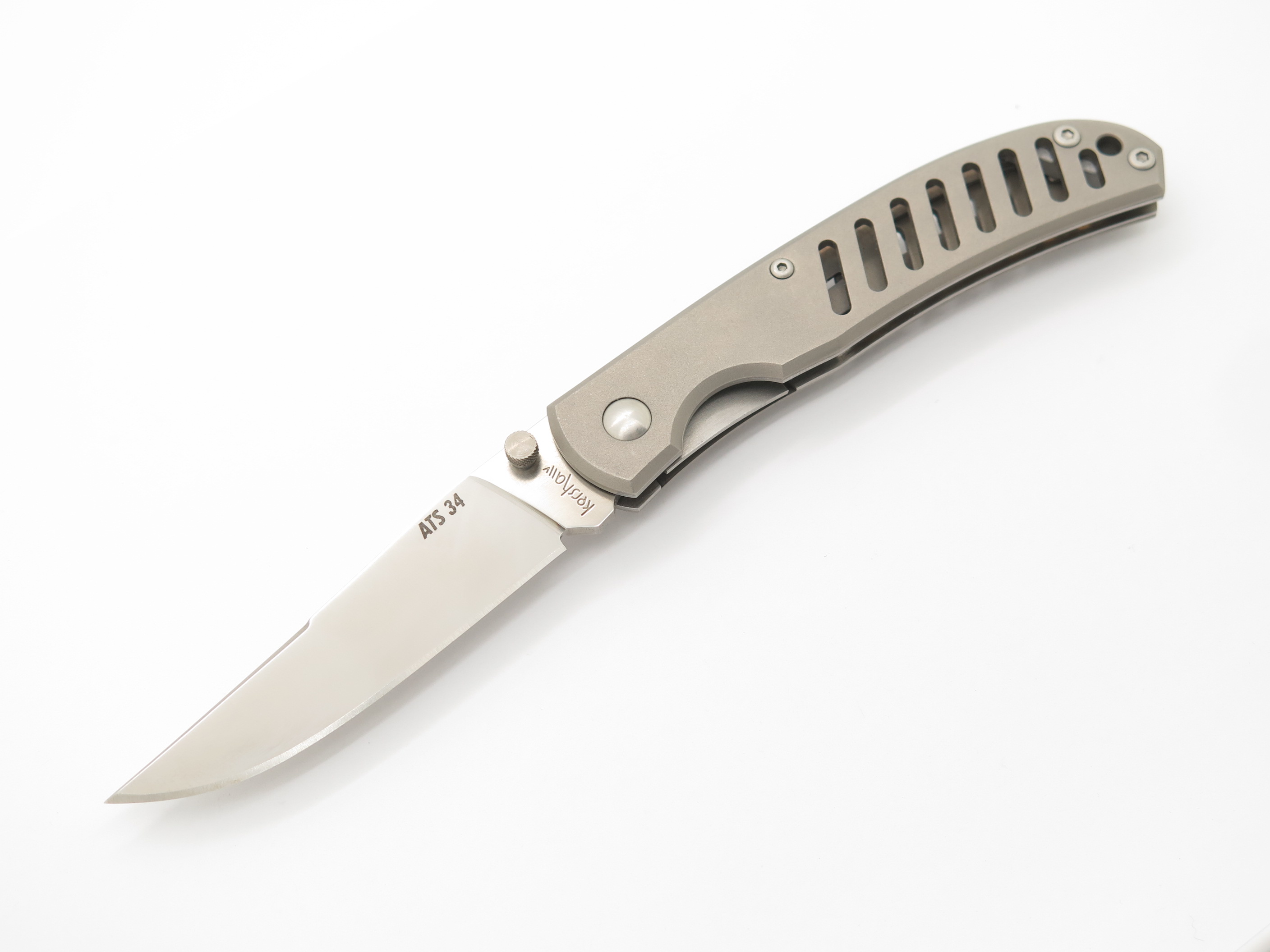 Vintage Kershaw 1435 Titanium Hawk Seki Japan ATS-34 Folding