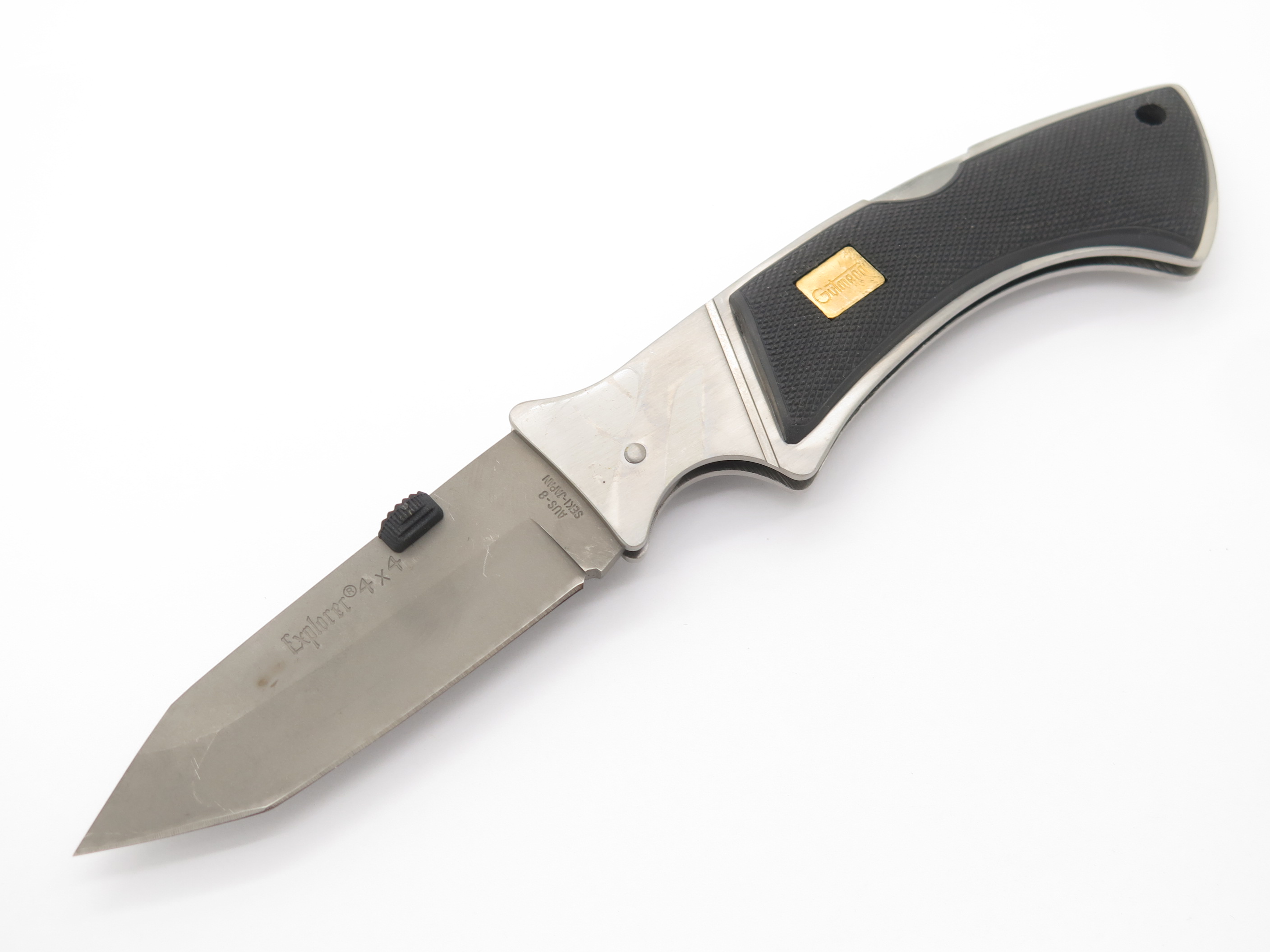 Vtg Explorer 4x4 AUS-8 Tanto G Sakai Seki Japan Folding Lockback