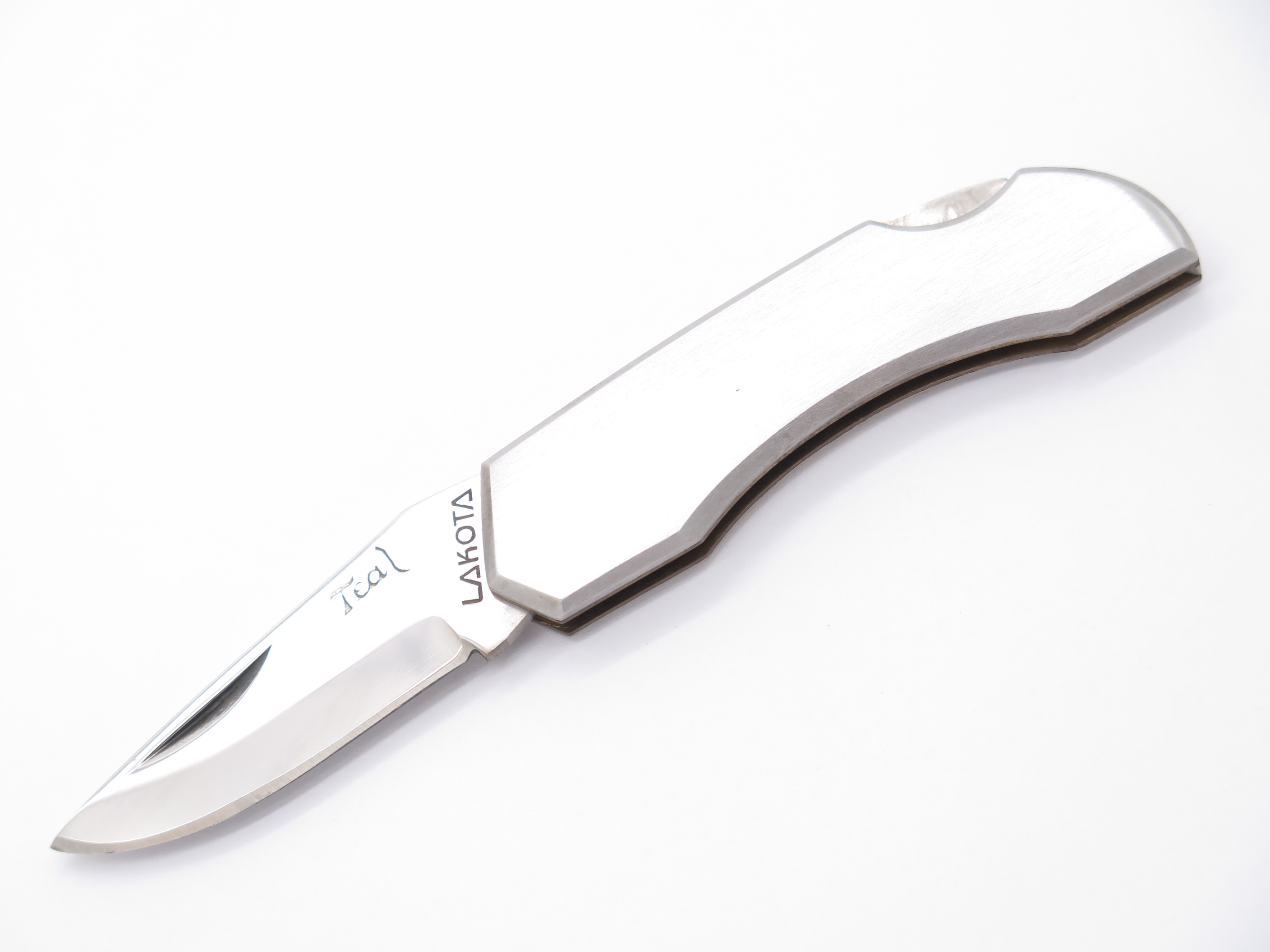 Vtg 80s Lakota Teal Kanematsu Seki Japan Gentleman Lockback