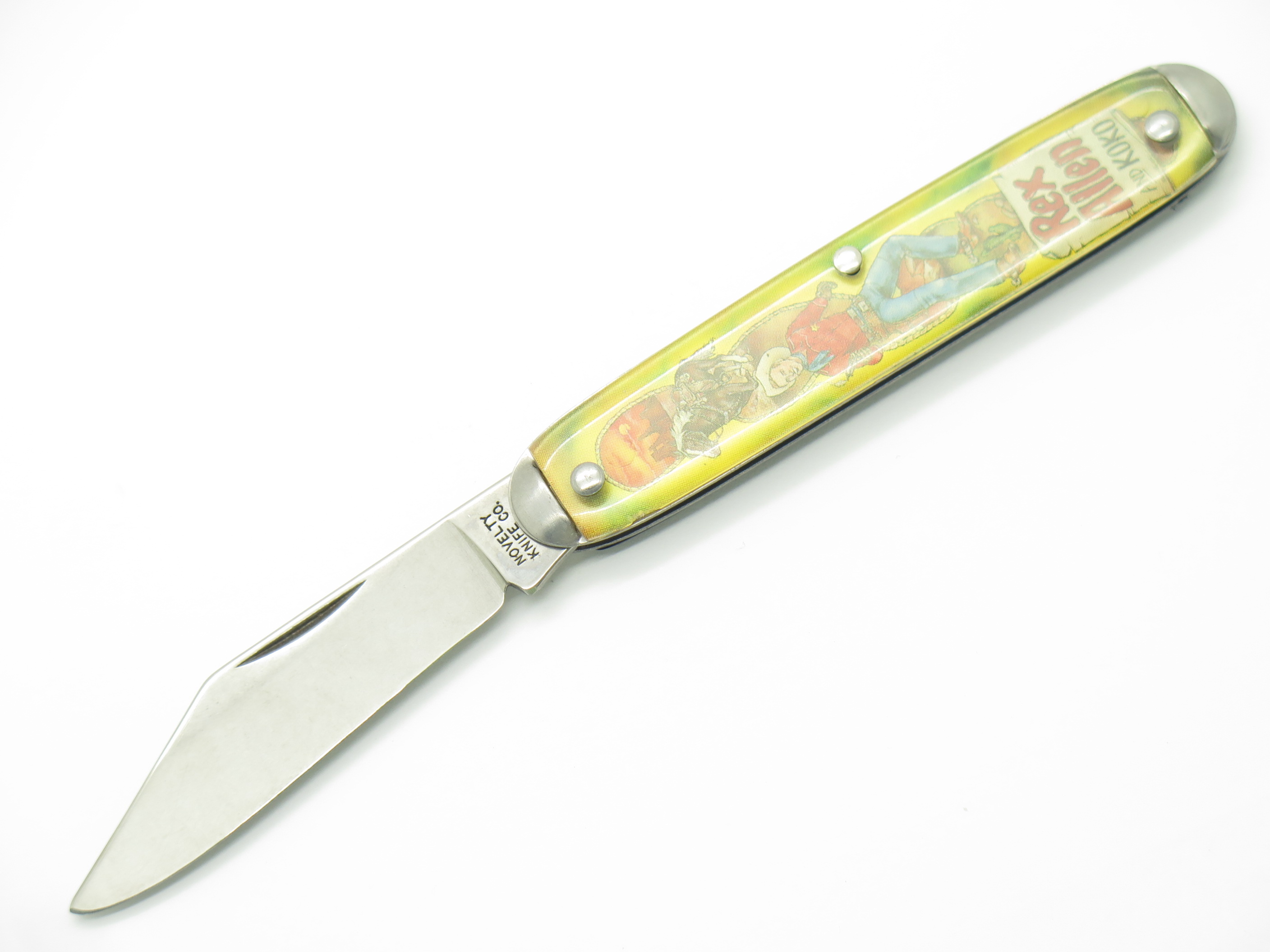 Vtg 90s Novelty Knife Co Rex Allen Koko Western 3.5