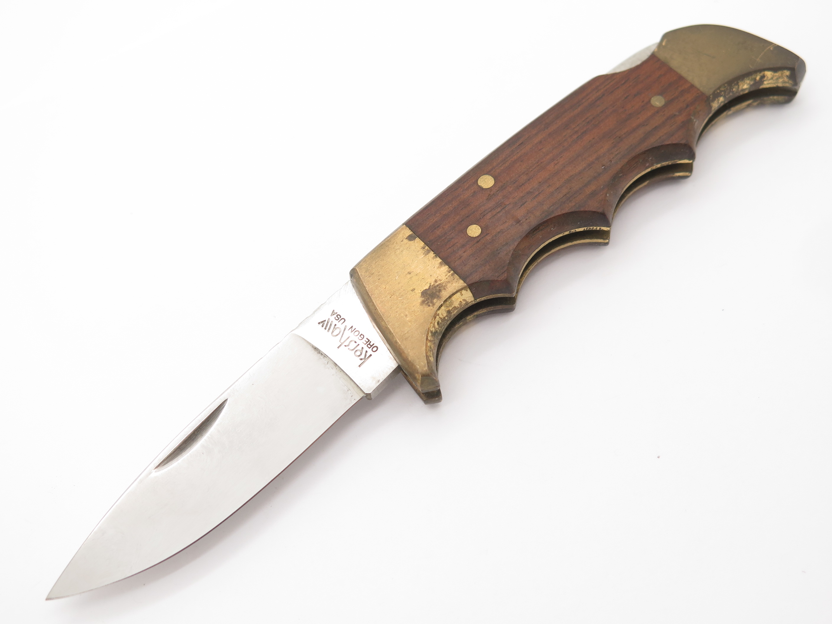 Vintage Kershaw 1040 Kai Seki Japan Wood Folding Field II Hunter