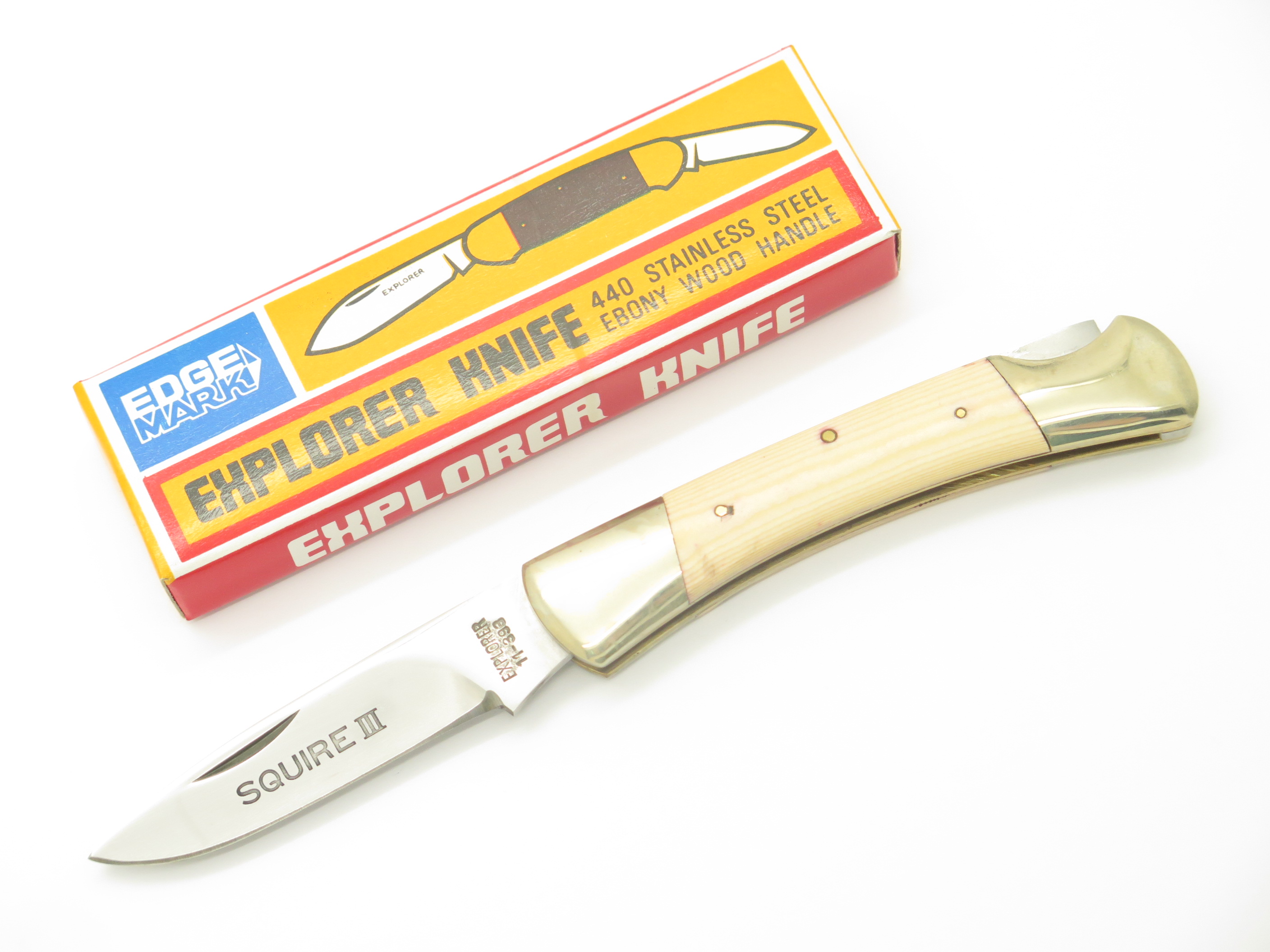 Vtg 80s Explorer 11-393 Squire III Imai Seki Japan White Micarta