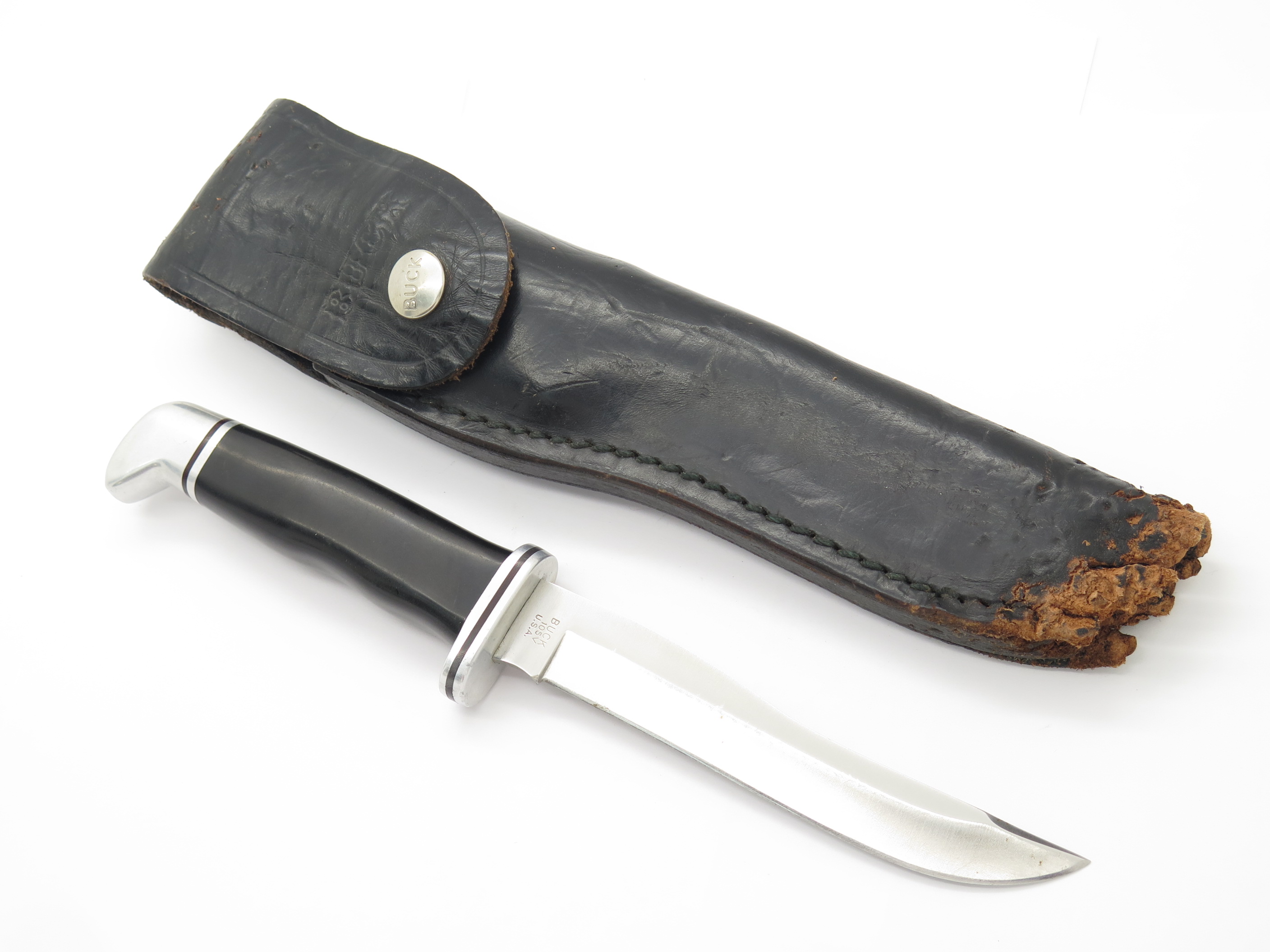 Vintage 1989 Buck 105 Pathfinder Fixed Blade Hunting Knife