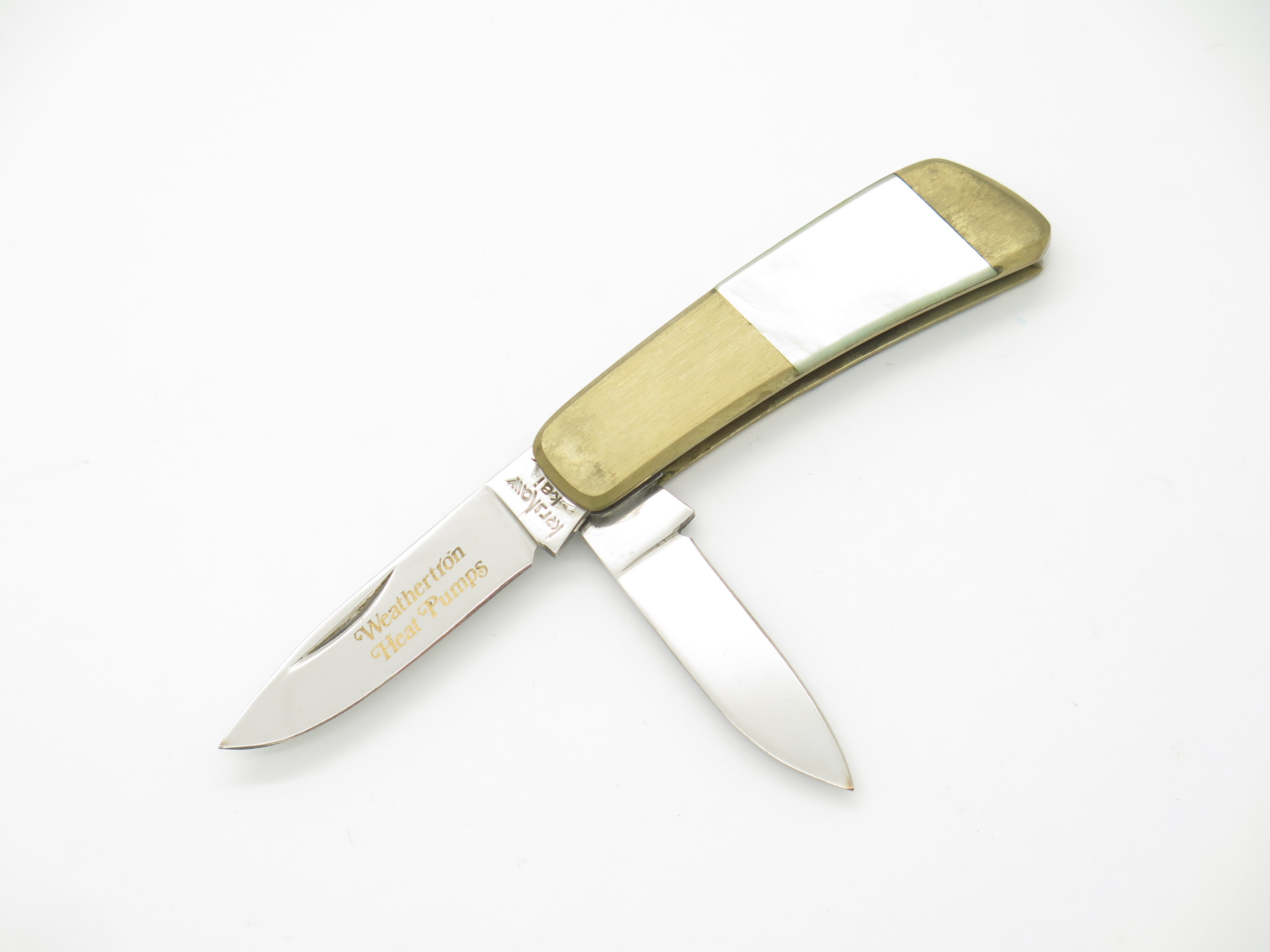 Vtg Kershaw Kai 5700 Seki Japan Advertising Gentleman Pearl