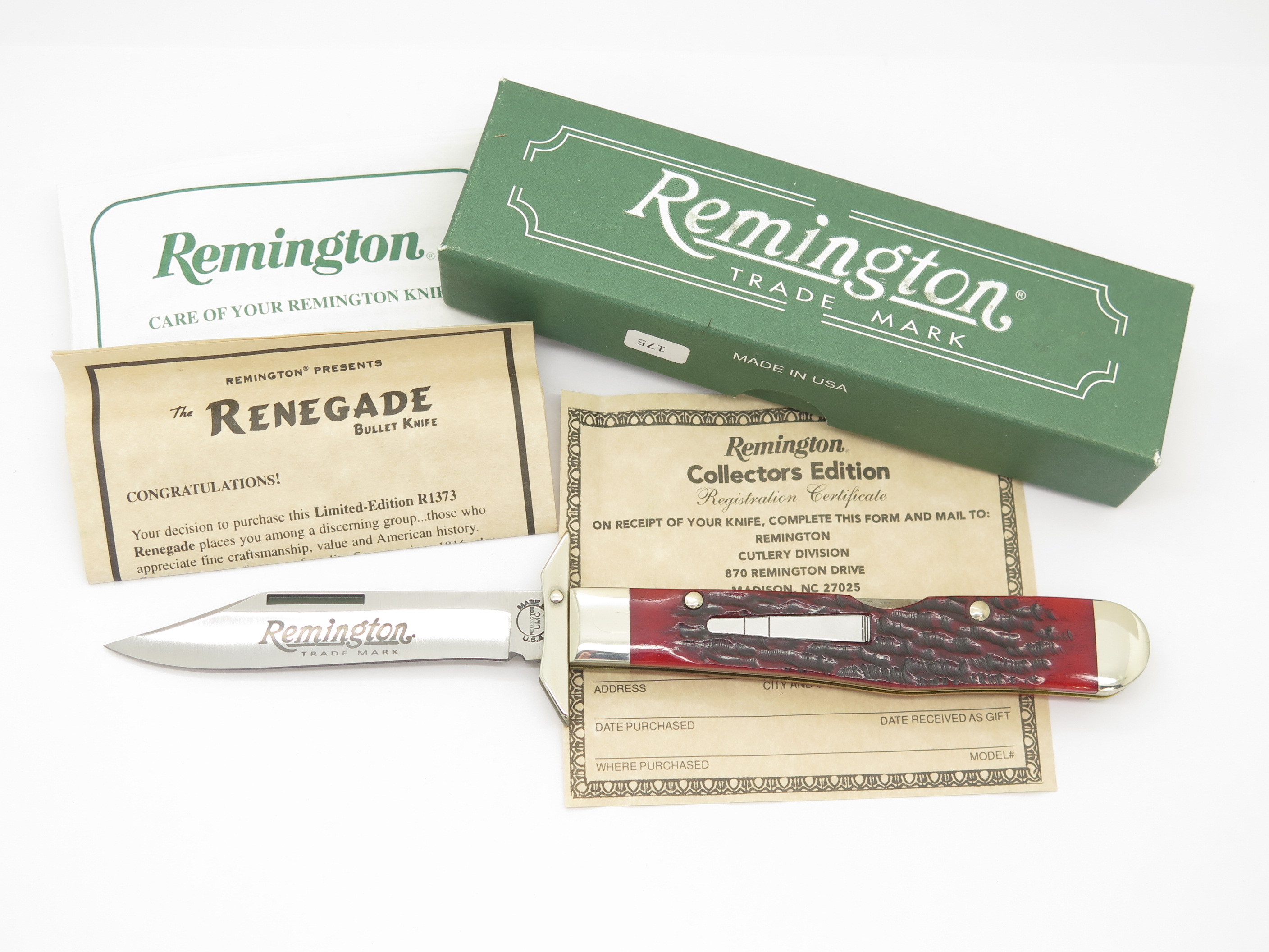 2007 Remington R1373 Renegade Bullet Swing Guard Lockback Folding