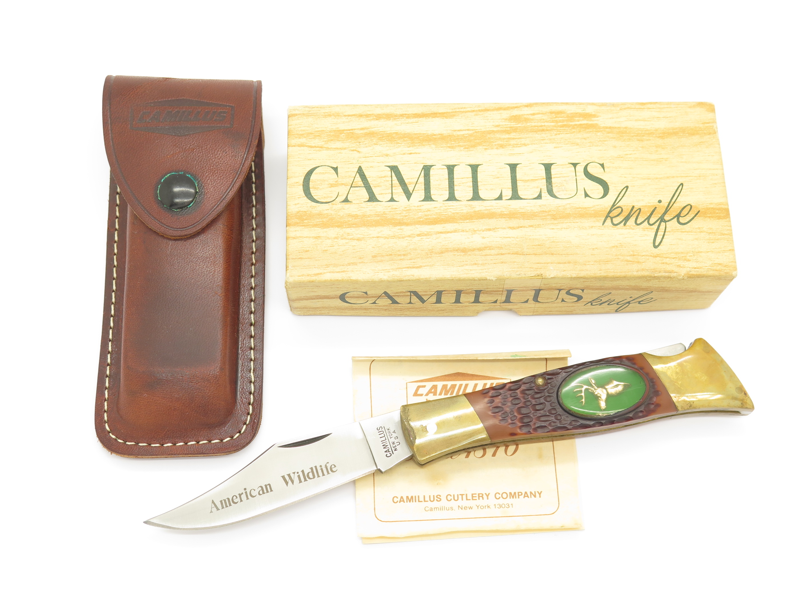 ナイフ　折り畳み　カミュラス　CAMILLUS NEW YORK USA AMERICAN WILDLIFE ブレードに１１と有ります rare vintage Camillus 11 American Wildlife Knife . | eBay