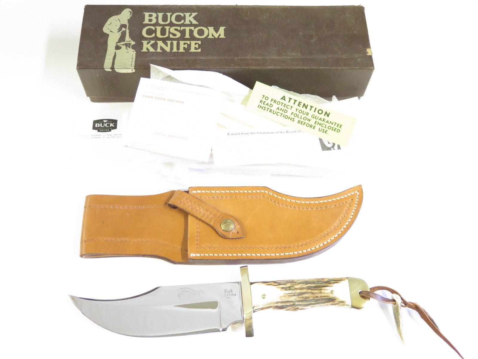 Vintage 1974-1980 Buck 110 Folding Knife Lockback Not Original Sheath, USA  Made Camping, Hunting Knife -  Ireland