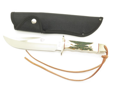 Vintage Rigid RG46 Tak Fukuta Seki Japan Stag Fixed Bowie Hunting