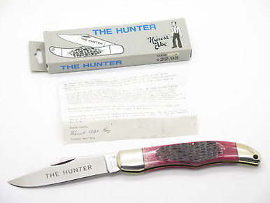 1980s Honest Abe Parker Seki Japan Red Bone Large Folding Hunter
