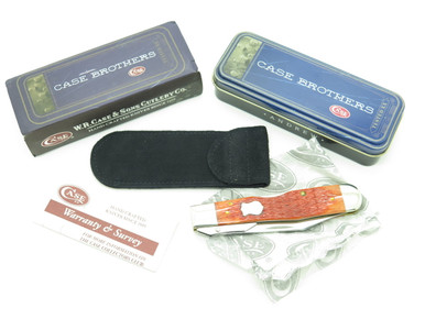 2003 Case XX 6111 Cheetah Case Brothers Chestnut Bone Swing Guard