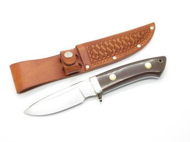 Vtg Khyber Kabar 2650 Etch Seki Japan Micarta AUS-6A Fixed Blade