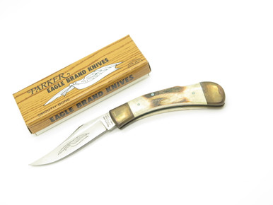 Vintage 1980s Parker Imai Seki Japan K541 Stag Folding Lockback