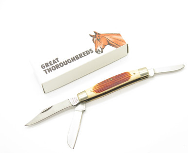 Vintage 1980s Parker Imai Seki Japan K294 Jigged Bone Folding