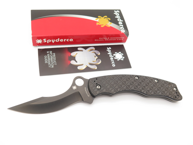 Spyderco C146CFBBKP Laci Szabo Carbon Fiber CPM-S30V Folding