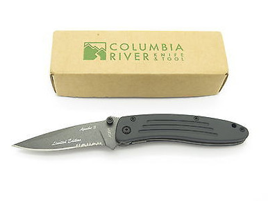 Vtg Columbia River CRKT 7012B 7012 Apache II Folding Knife ATS-34