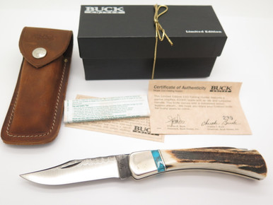 Sold at Auction: Buck 110 & Cooking Guild Knives, Scope, Cleaning