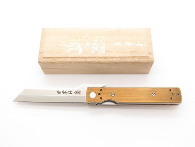 Kanetsune Seki Japan KB-561 Tanzaku-Tou Higo Higonokami AUS8 Blade