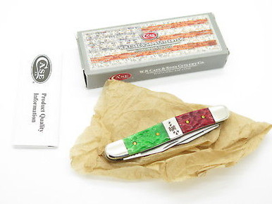 2013 Case XX Muskrat Folding Pocket Knife Christmas Jigged Candy