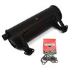 Briggs & Stratton Below Deck 5" Discharge Canister Muffler Kit With O2 Sensor Port 594584