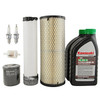 Genuine Kawasaki FX651V FX691V FX730V Tune-Up Kit 99969-6655 replaces 99969-6527 with 10W-40 oil, filters and spark plugs