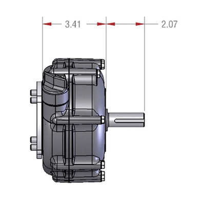 Noram 2:1 Reduction With Wet Clutch Fits 3/4