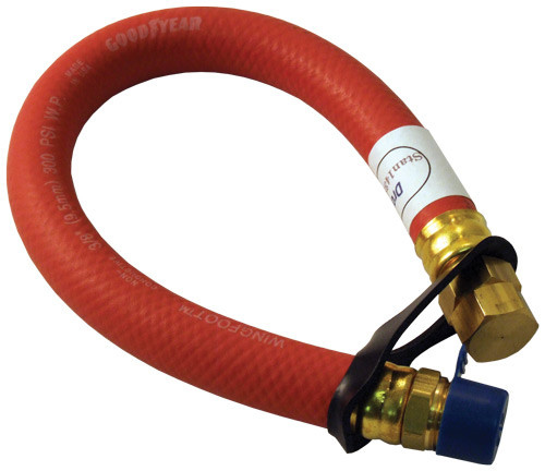 Drainzit 1438P Stan 1438 3/8" ID hose, 3/8" MPT inlet, 14M x 135 outlet, 14" length, fits Most Briggs & Stratton, Tecumseh engines with 3/8" pipe thread oil drain port; Kohler Command and OHC 16 & 18 HP