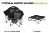 Family Camp Chair Bundle | 2x Club Lounge Chairs | 1x Dog Bed