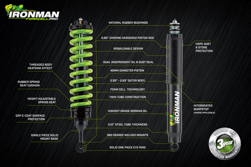 Rear Foam Cell Pro Shock Suited for Jeep Wrangler JL 2" Rear Foam Cell Pro Shock Suited for Jeep Wrangler JL 2"