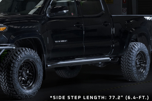 Raid Series Rock Rails / Side Steps Suited For 2016+ Toyota Tacoma Double Cab Long Bed Only Raid Series Rock Rails / Side Steps Suited For 2016+ Toyota Tacoma Double Cab Long Bed Only