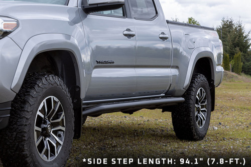 Raid Series Rock Rails / Side Steps Suited For 2016+ Toyota Tacoma Double Cab Long Bed Only Raid Series Rock Rails / Side Steps Suited For 2016+ Toyota Tacoma Double Cab Long Bed Only