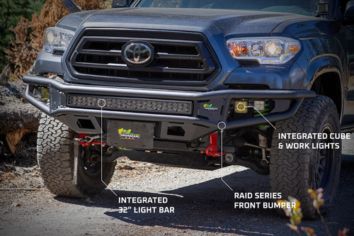 Raid Series Front Bumper Kit Suited for 2016+ Toyota Tacoma