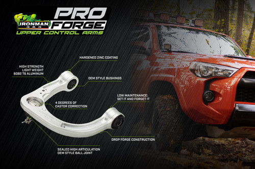 ProForge Upper Control Arms Suited For 2003+ Toyota 4Runner