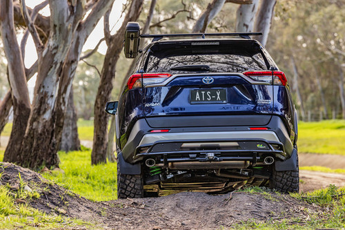 ATS Rear Bumper Guard with Hitch Receiver Suited For 2019+ Toyota RAV4 ATS Rear Bumper Guard with Hitch Receiver Suited For 2019+ Toyota RAV4