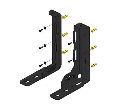 Toyota Tacoma Bed Stiffener Brackets | 2005-2025