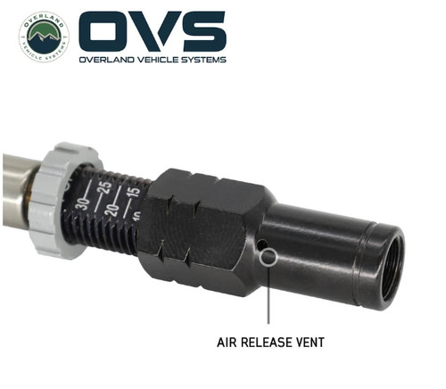 OVS 4 Piece Adjustable Tire Deflator Kit & Storage Bag - (PSI 10-30 lbs.)
