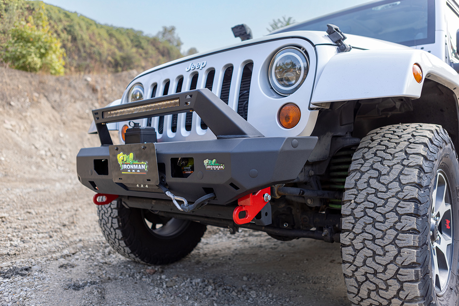 Raid Series Stubby Front Bumper Kit Suited for Jeep Wrangler JK - Iron ...