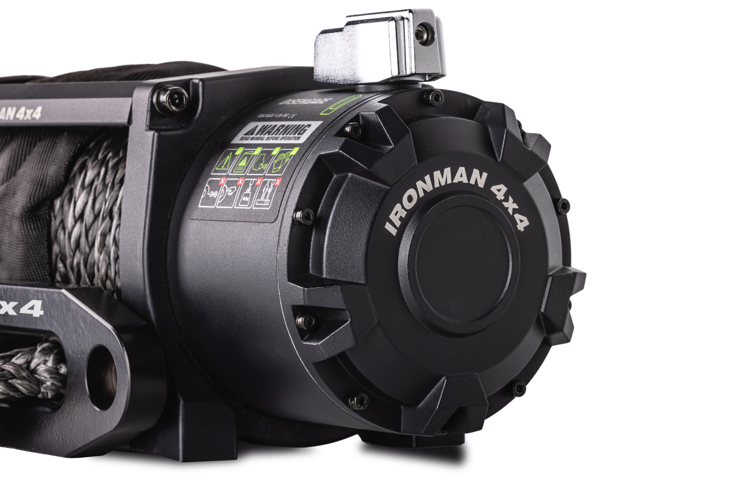 Frontier 12,000 lb Winch with Synthetic Rope - Iron Rigs 4x4