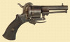 BELGIAN PINFIRE REVOLVER - Z16279