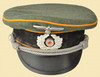 GERMAN NAZI OFFICERS VISOR HAT REPRODUCTION - C52910