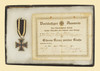 GERMAN IRON CROSS W/CERTIFICATE - C61885