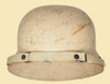 GERMAN WHITE FIBERGLASS HELMET - C41595