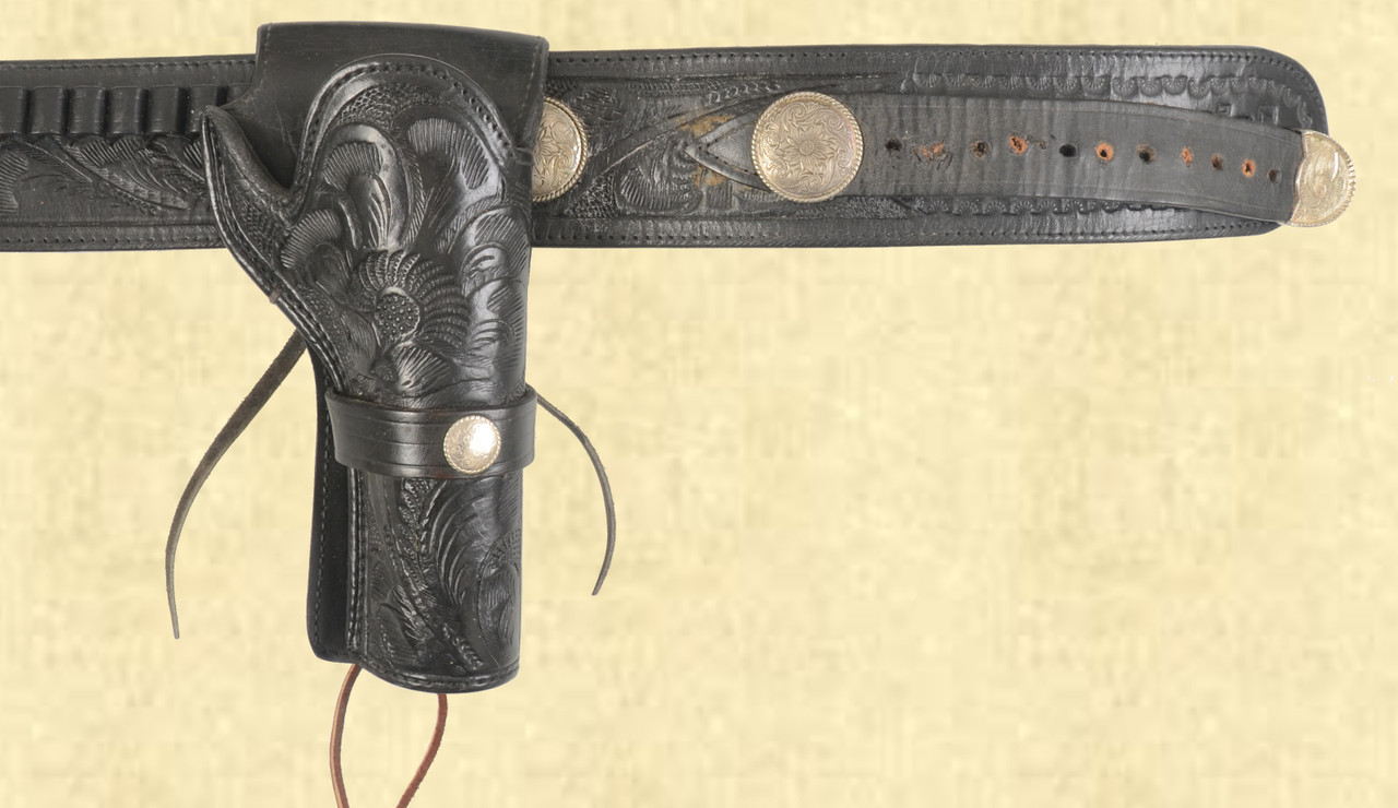 MEXICO DUAL HOLSTER LEATHER GUNBELT - C43517